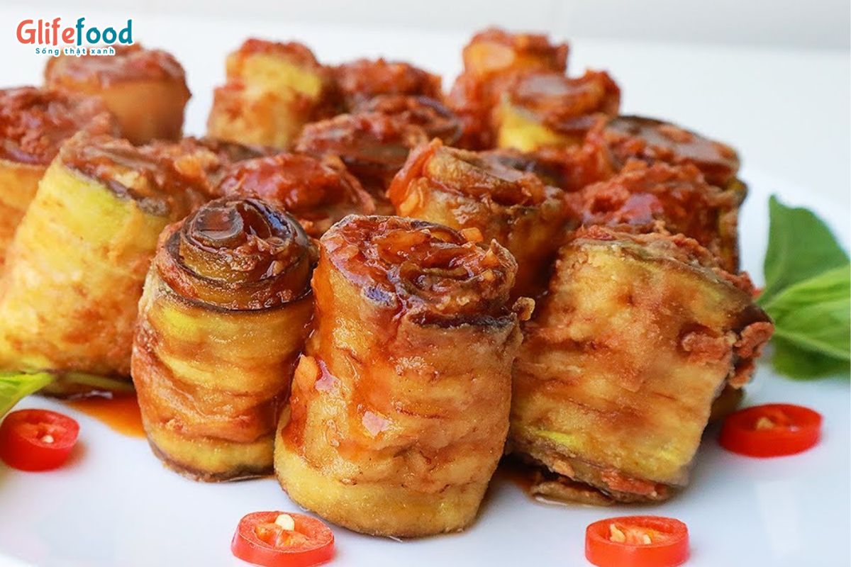 CÀ TÍM CUỘN CHIÊN XÙ