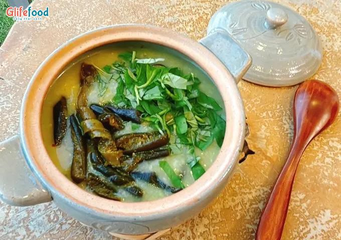 CHÁO TẢO XOẮN CHI LÊ RAU RĂM