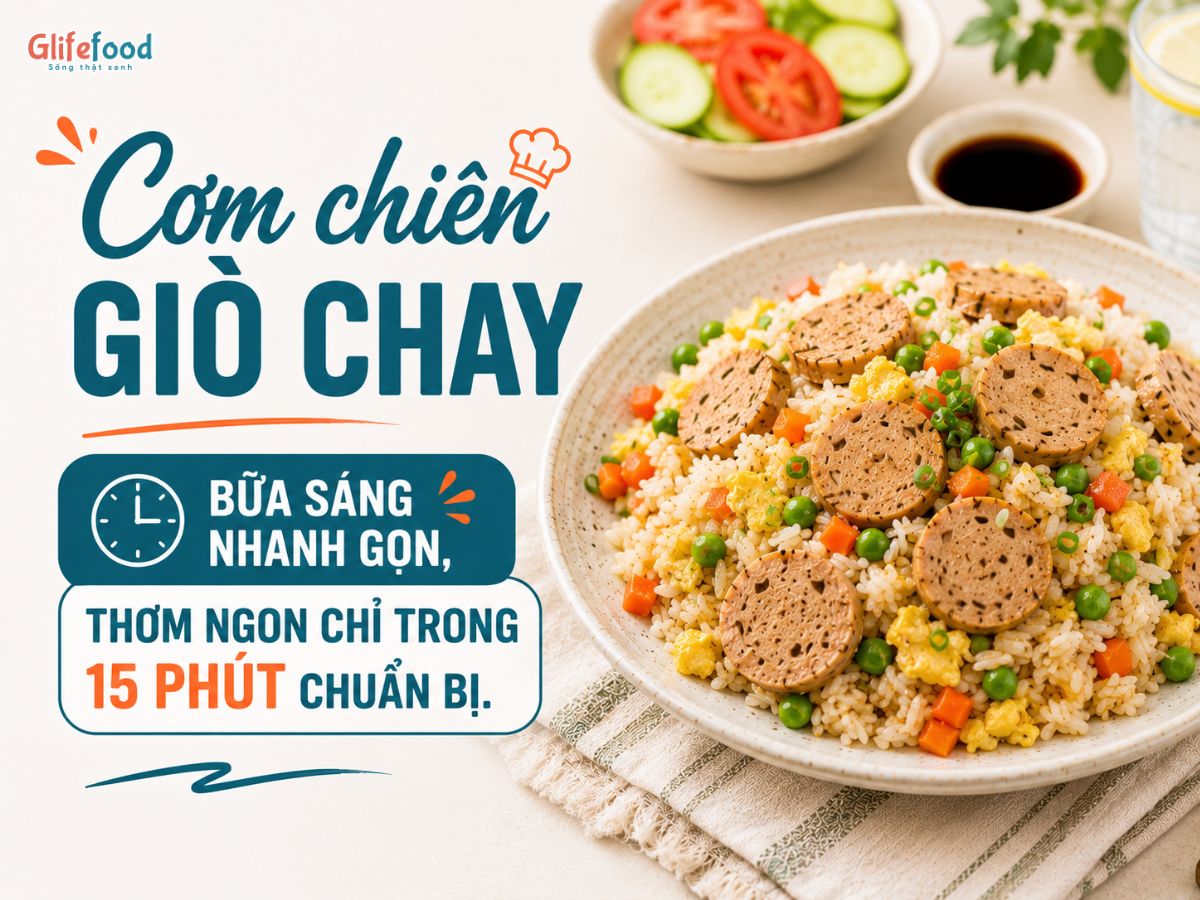 CƠM CHIÊN GIÒ CHAY – BỮA SÁNG NHANH GỌN, THƠM NGON CHỈ TRONG 15 PHÚT CHUẨN BỊ