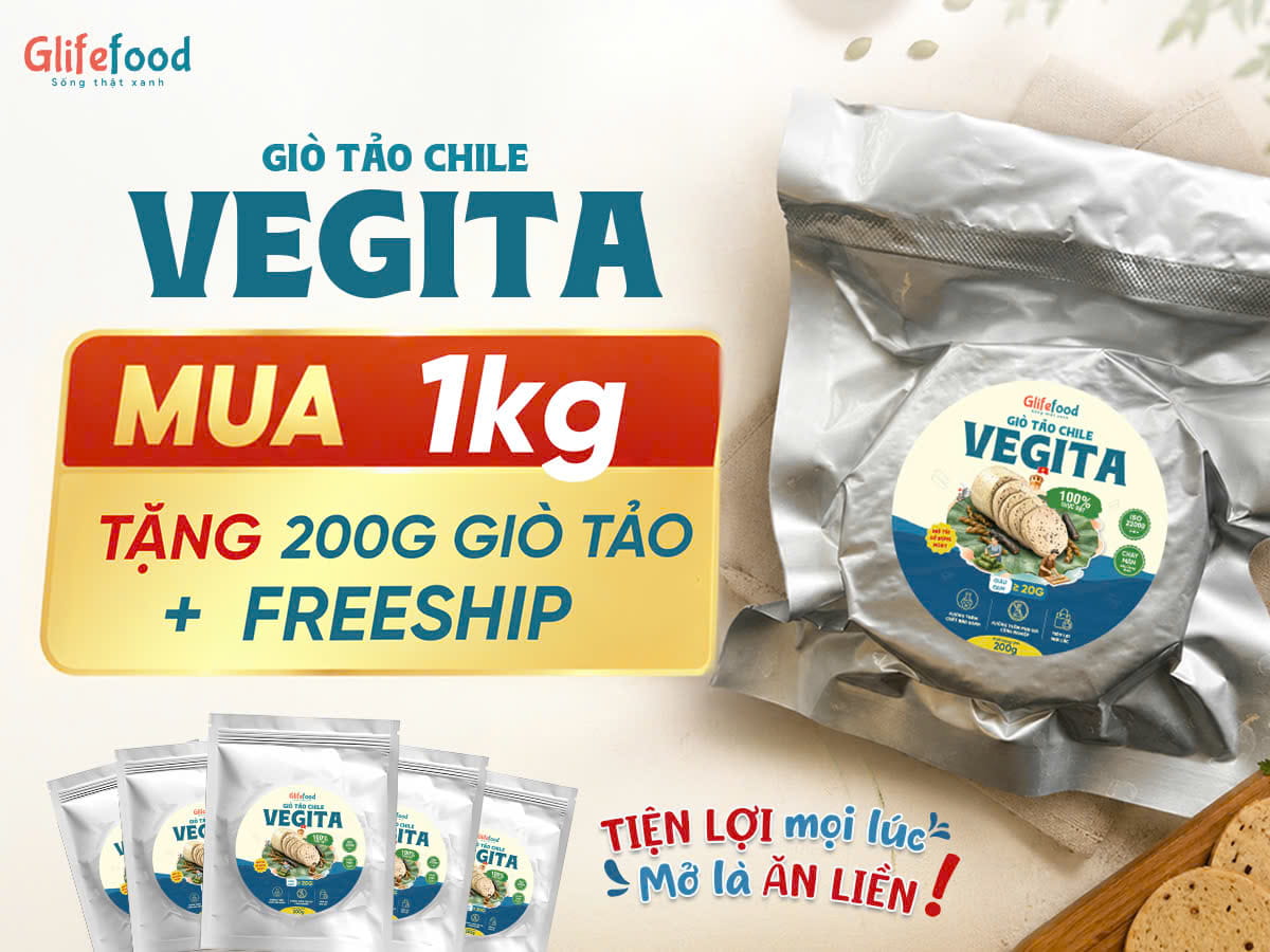 GIÒ TẢO VEGITA - GIÒ CHAY ĂN LIỀN ĐỘT PHÁ KHÔNG CẦN CẤP ĐÔNG