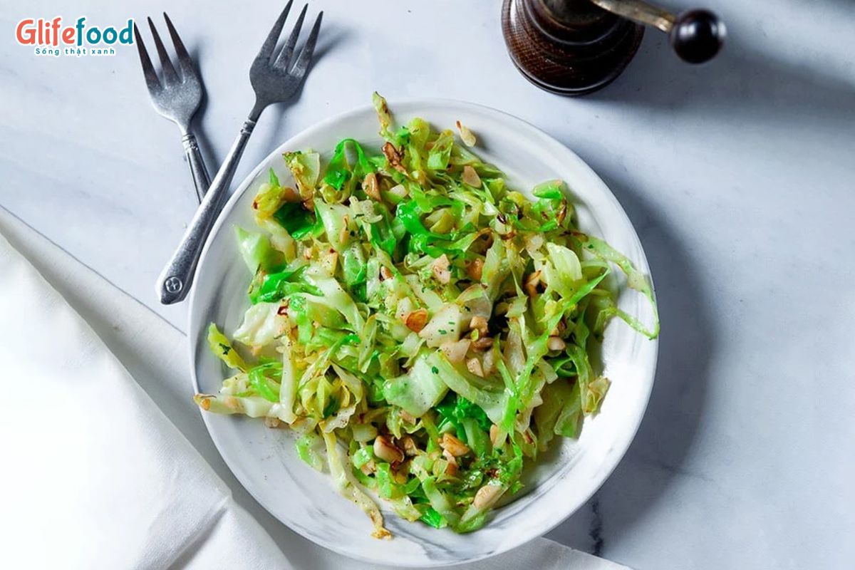 RAU CẢI CÚC CHIÊN GIÒN VỚI TẢO ĐẶC BIỆT